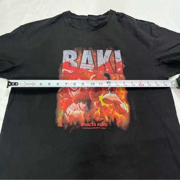 Vintage Y2K Baki Invicta Kuru Unconquerable Crew Anime x Gym Top Size M - Picture 5 of 6
